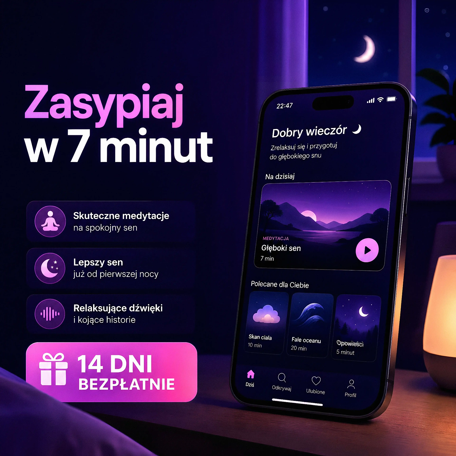 7 minut do głębokiego snu